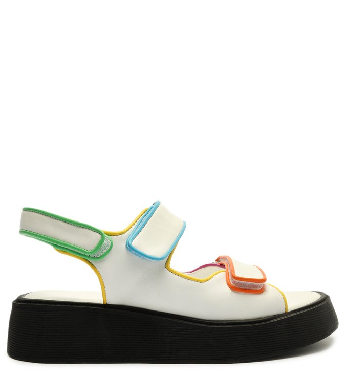 Sandália Papete Sporty Flatform Branca