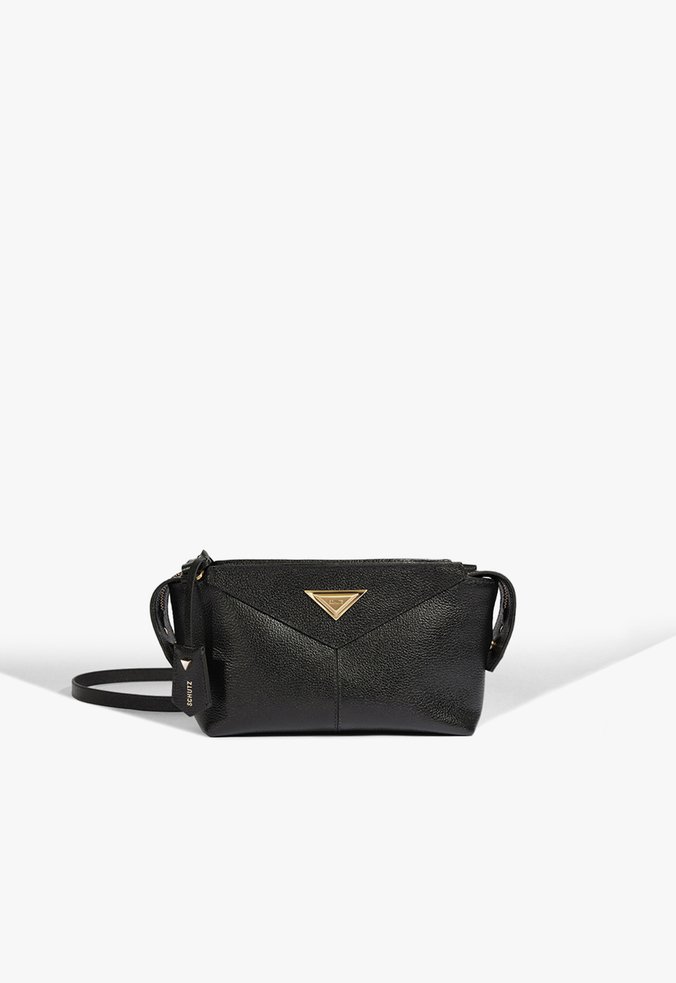 Bolsa Tiracolo Kimb Couro Preta