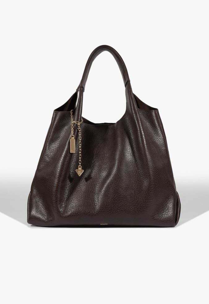Bolsa Hobo Agnes Couro Marrom