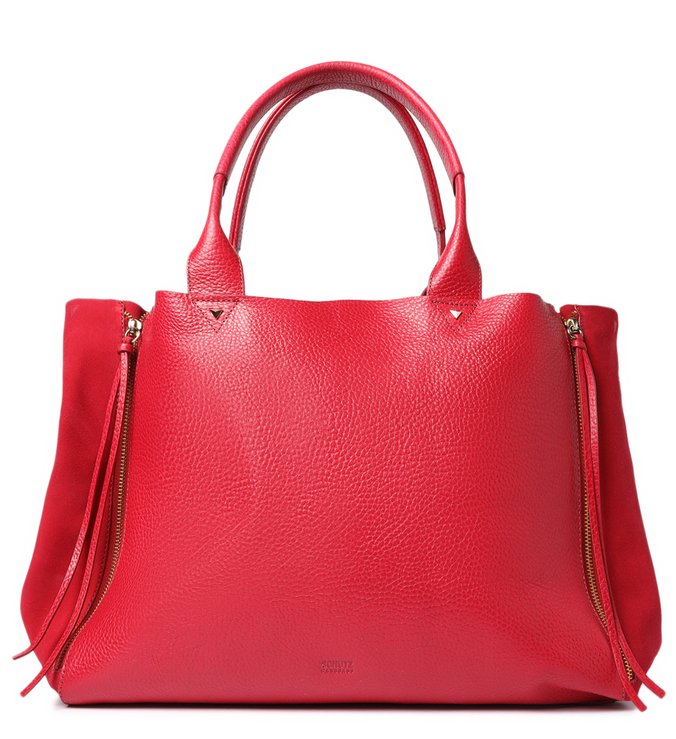 Bolsa Shopping Kimber Couro Vermelha