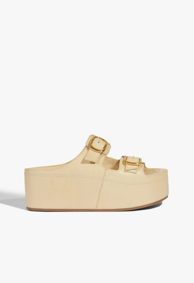 Tamanco Liora Couro Branca