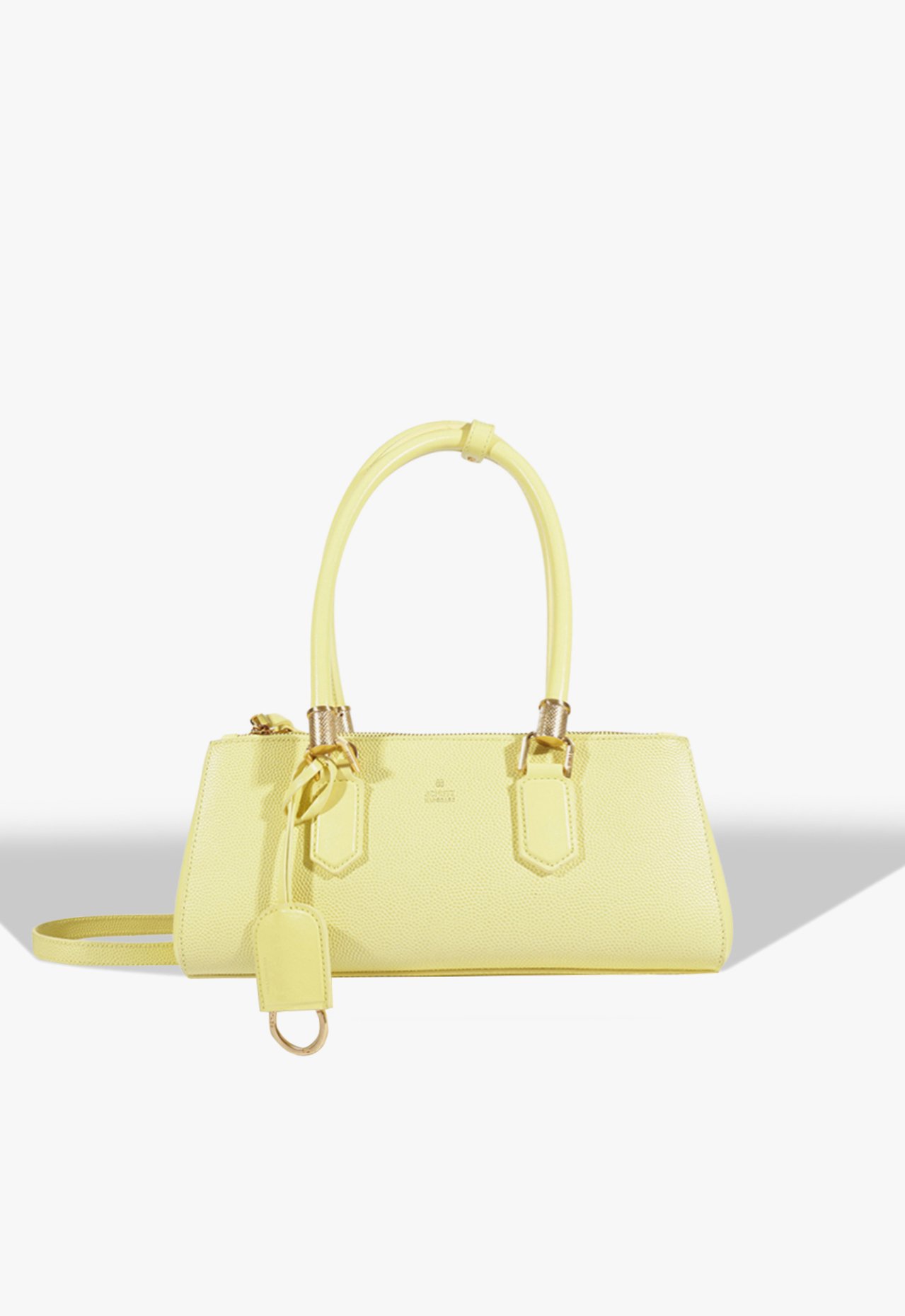 Vista 2 Bolsa Mini Tote Lauren Couro Amarelo | Schutz Schutz BR Verde Schutz BR Verde