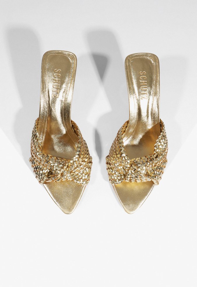 Tamano Mule Marbella Dourado | Schutz