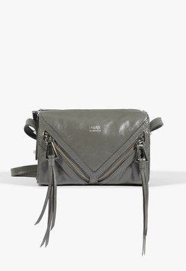 Bolsa Tiracolo Suri Couro Cinza