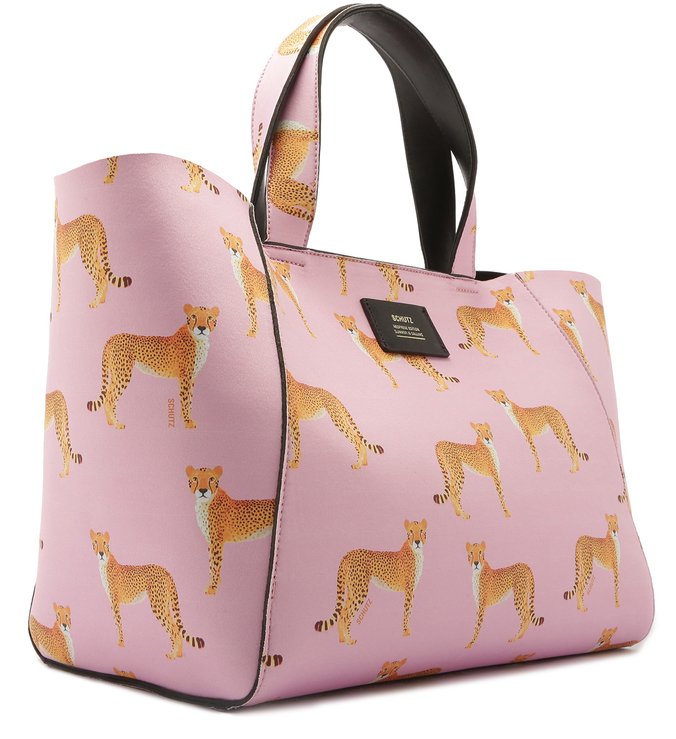SHOPPING BAG NEOPRENE CHETAAH PINK SHOPPING BAG NEOPRENE CHETAAH PINK