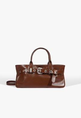 Bolsa Tote Kelsey Média Couro Marrom