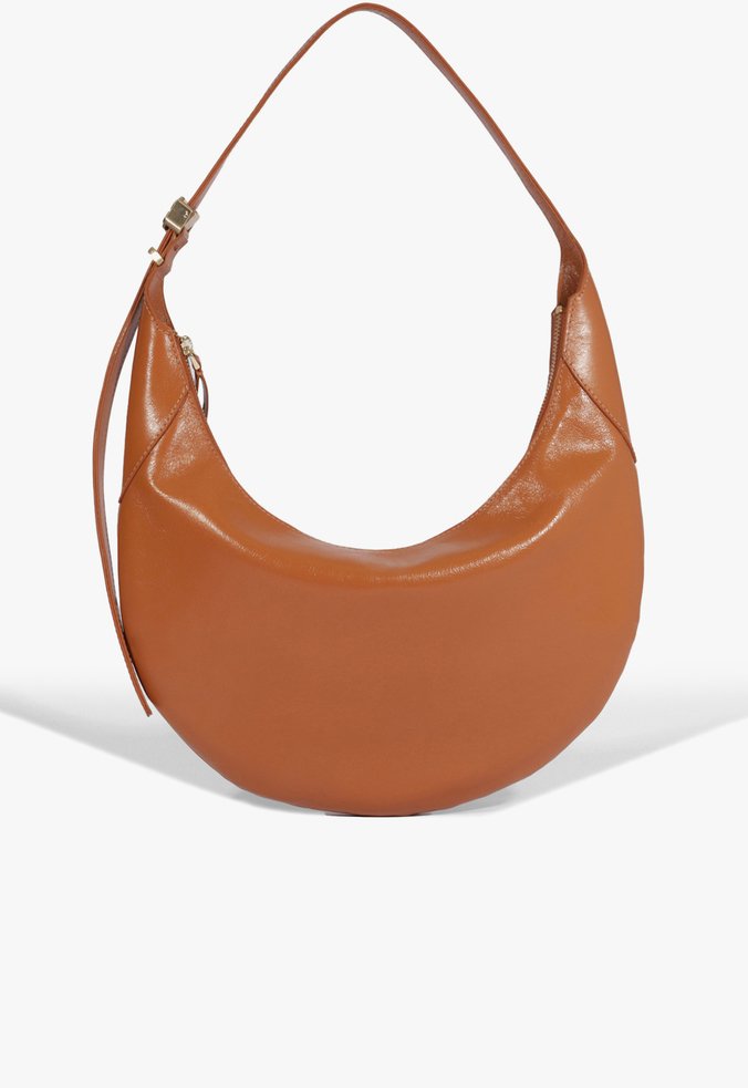 Bolsa Hobo Aura Couro Marrom