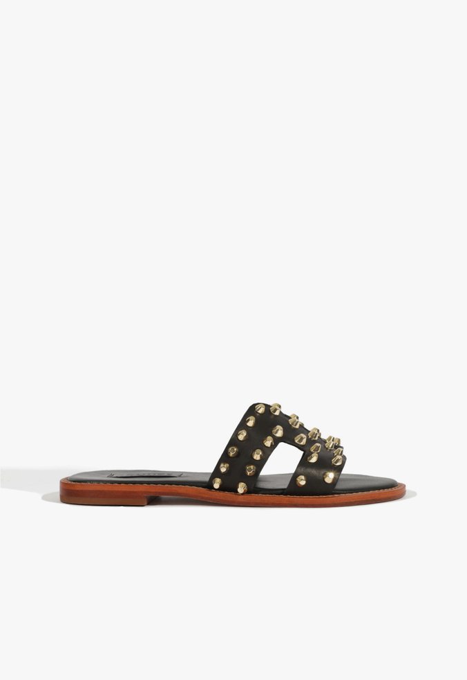 Rasteira Flat Preta