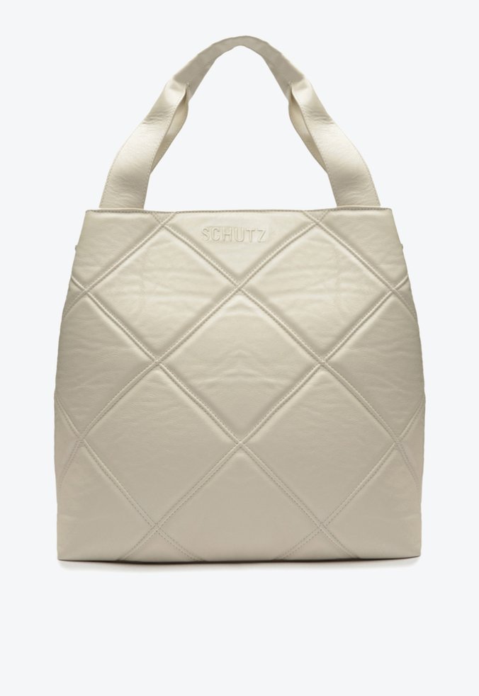 Bolsa Shopping Sara Couro Branca