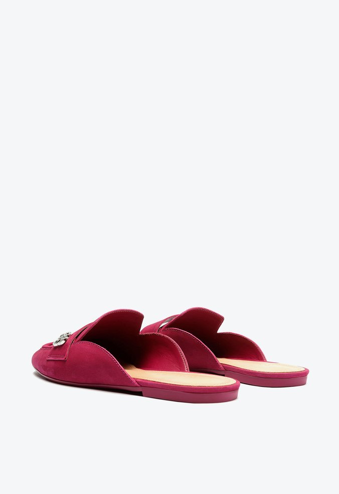 Sapato Mule Nobuck Rosa Sapato Mule Nobuck Rosa