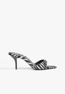 Tamanco Mule Elodie Couro Animal Print