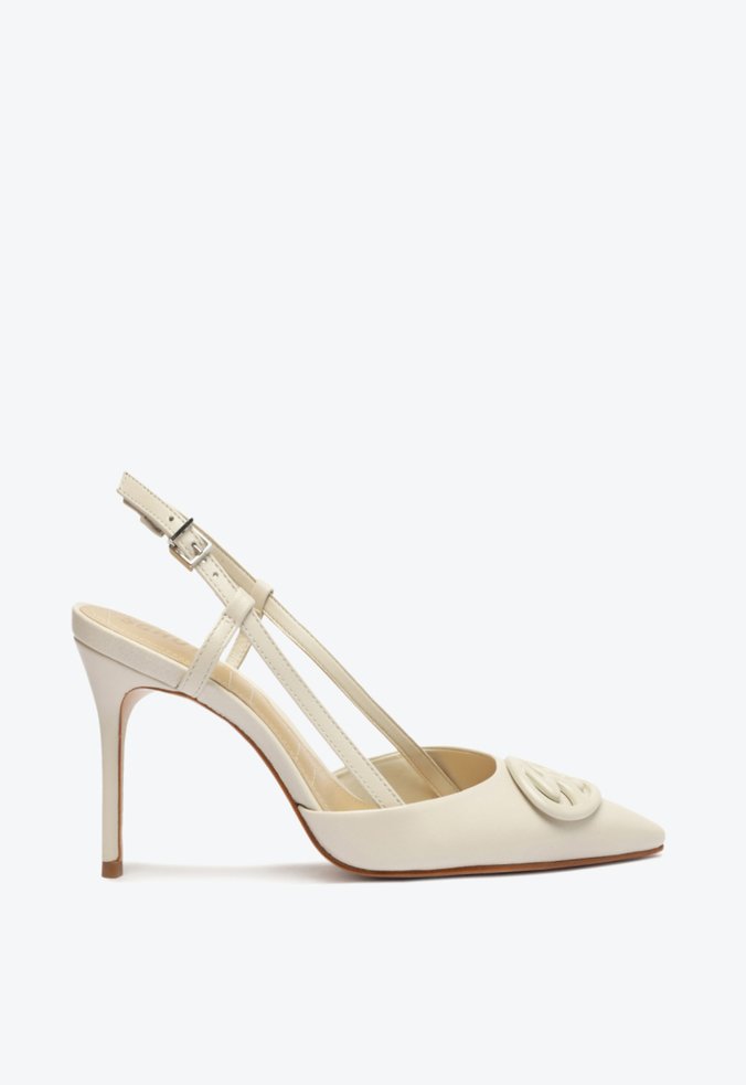 Scarpin aberto 2024 branco
