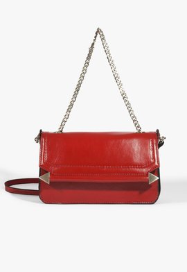 Bolsa Tiracolo Muse Pequena Couro Vermelha