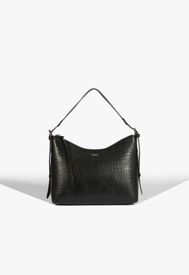 Bolsa Média Maeve Croco Preta