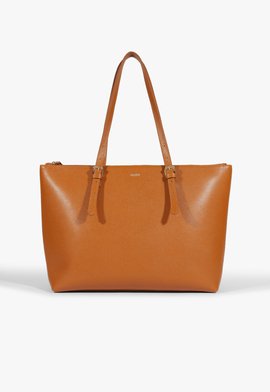 Bolsa Shopping Grande Sara Couro Marrom Clara