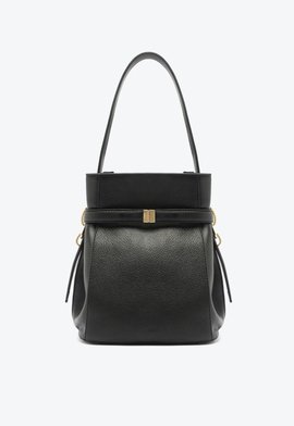 Bolsa Bucket June Couro Preta