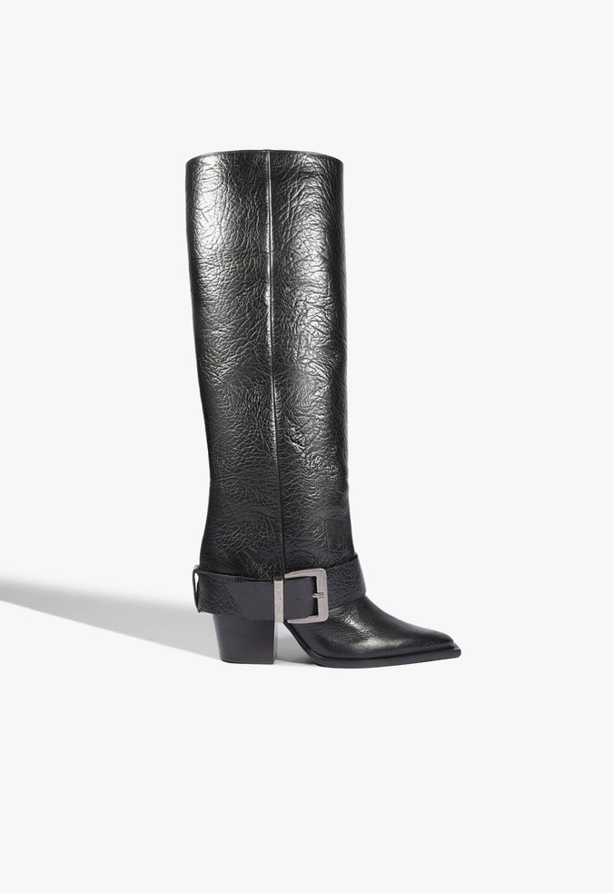 Bota Parker Up Couro Preta
