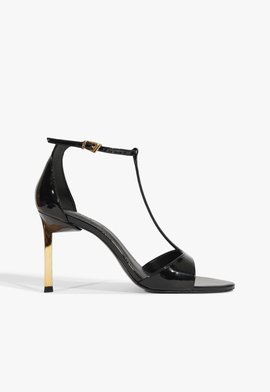 Sandália Allure Verniz Preta 