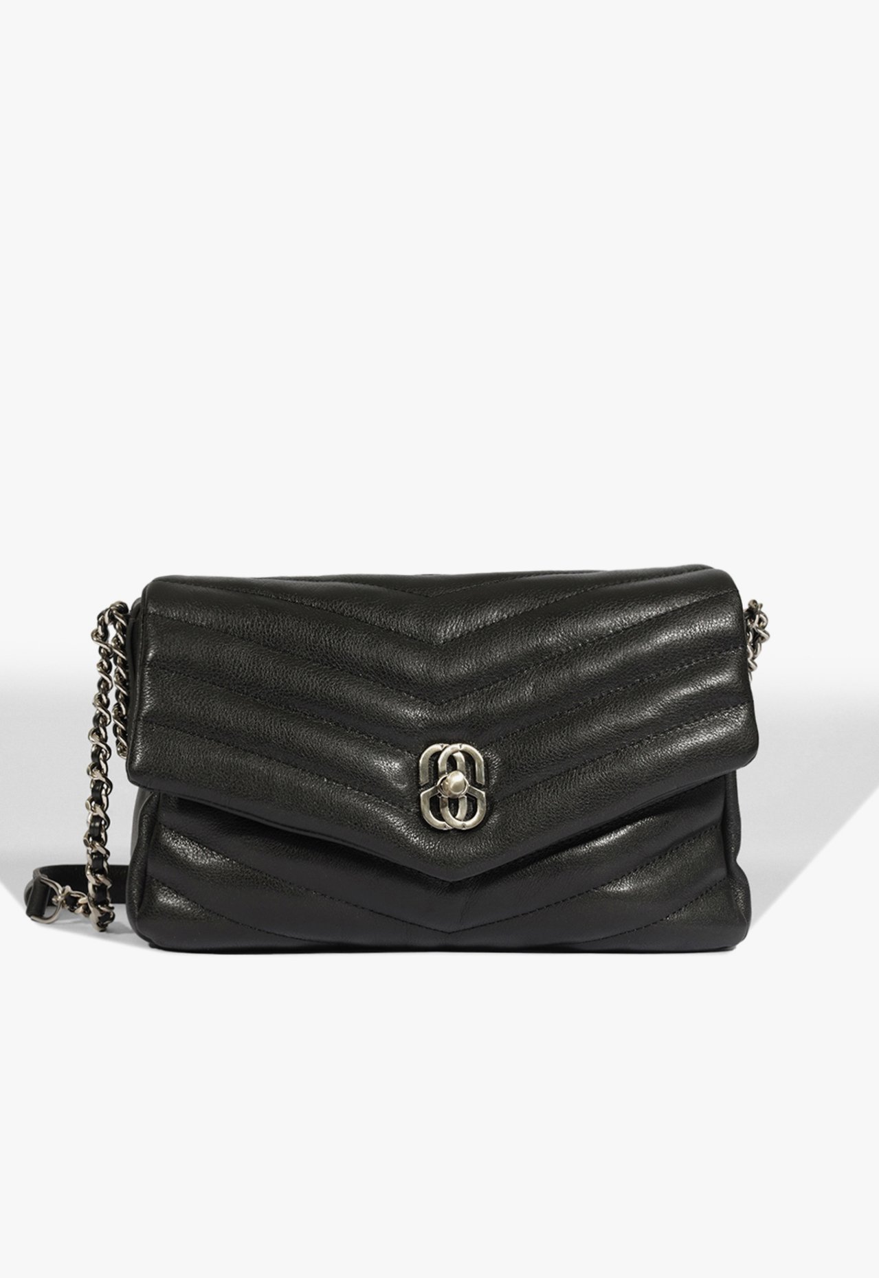 Vista 2 Bolsa Média Elara Couro Preta | Schutz Preto Preto