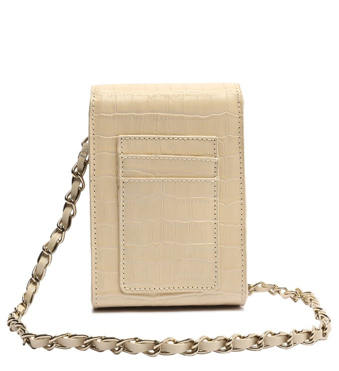 Bolsa Tiracolo Pequena 4GIRLS Believe Croco Creme Bolsa Tiracolo Pequena 4GIRLS Believe Croco Creme