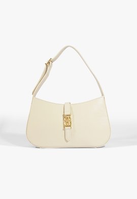 Bolsa Hobo Harper Média Couro Branca