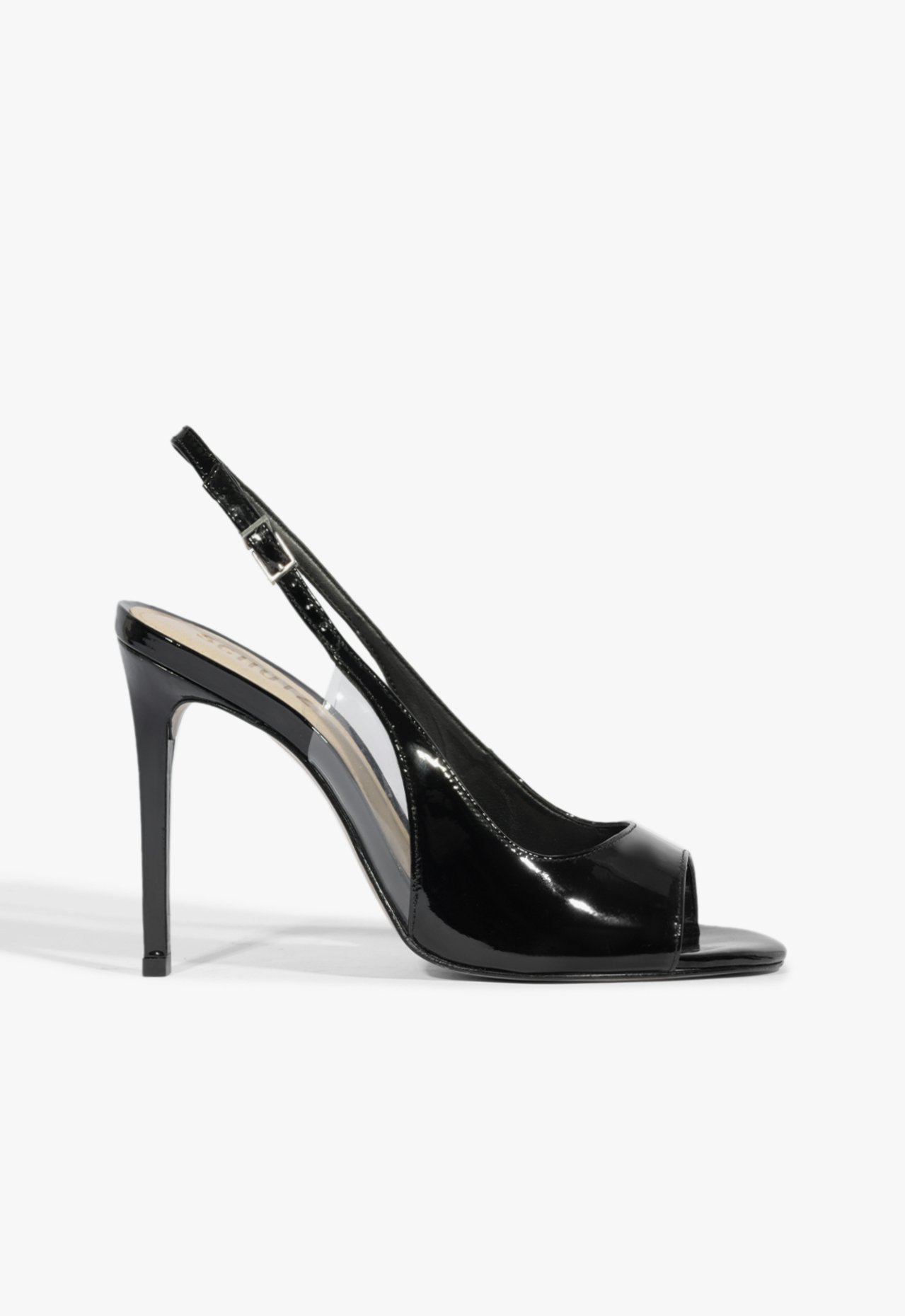 Sandália Salto Alto Verniz Preto | Schutz