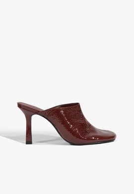 Mule Brielle Couro Vinho