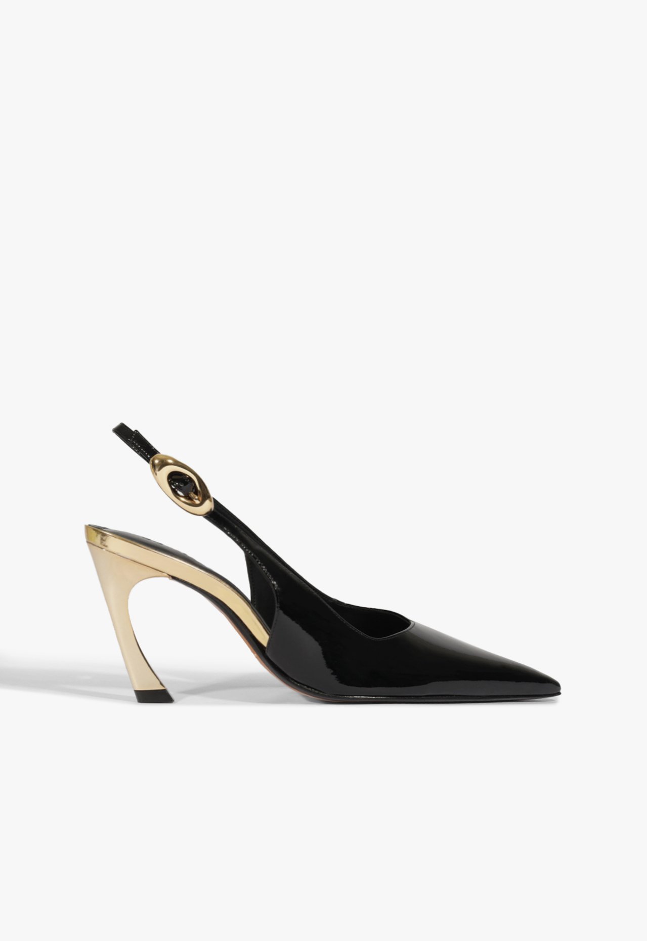 Scarpin Slingback Verniz Preto | Schutz