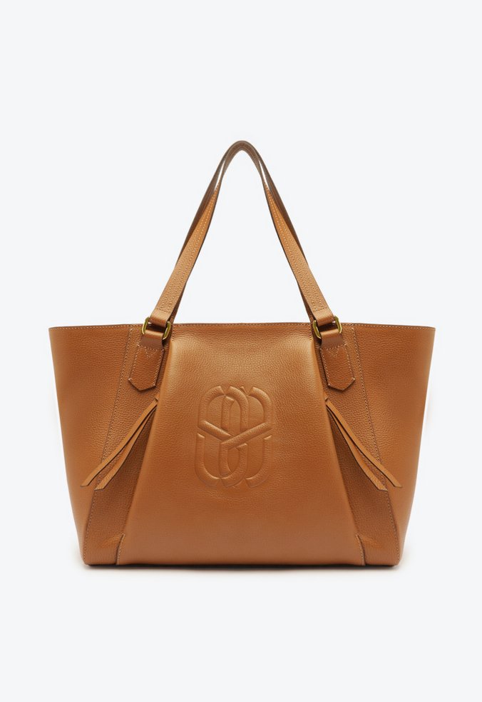 Bolsa Shopping Grande Couro Marrom