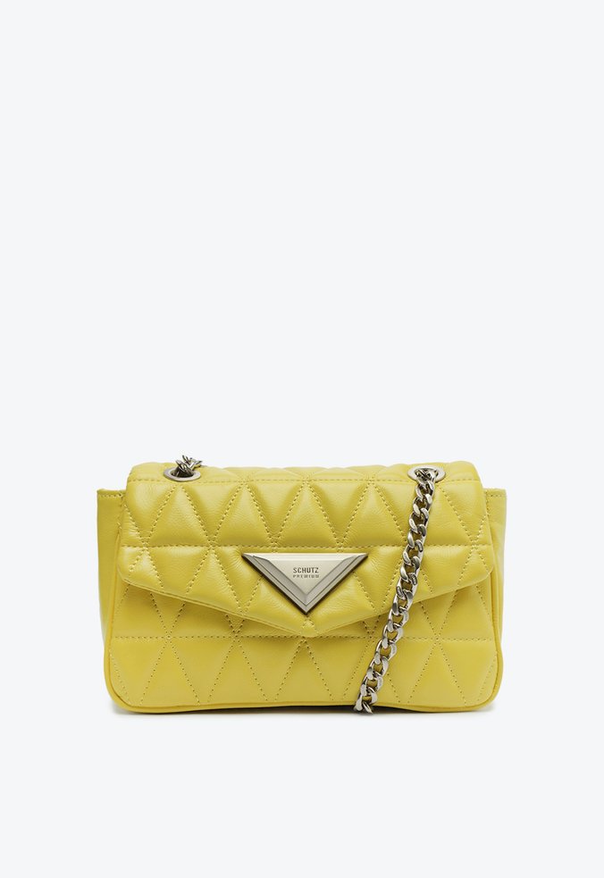 BOLSA MÉDIA TIRACOLO 944 MATELASSÊ AMARELA