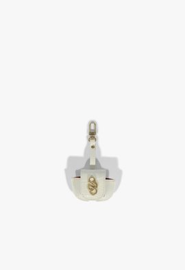 Porta Airpod Couro Branco