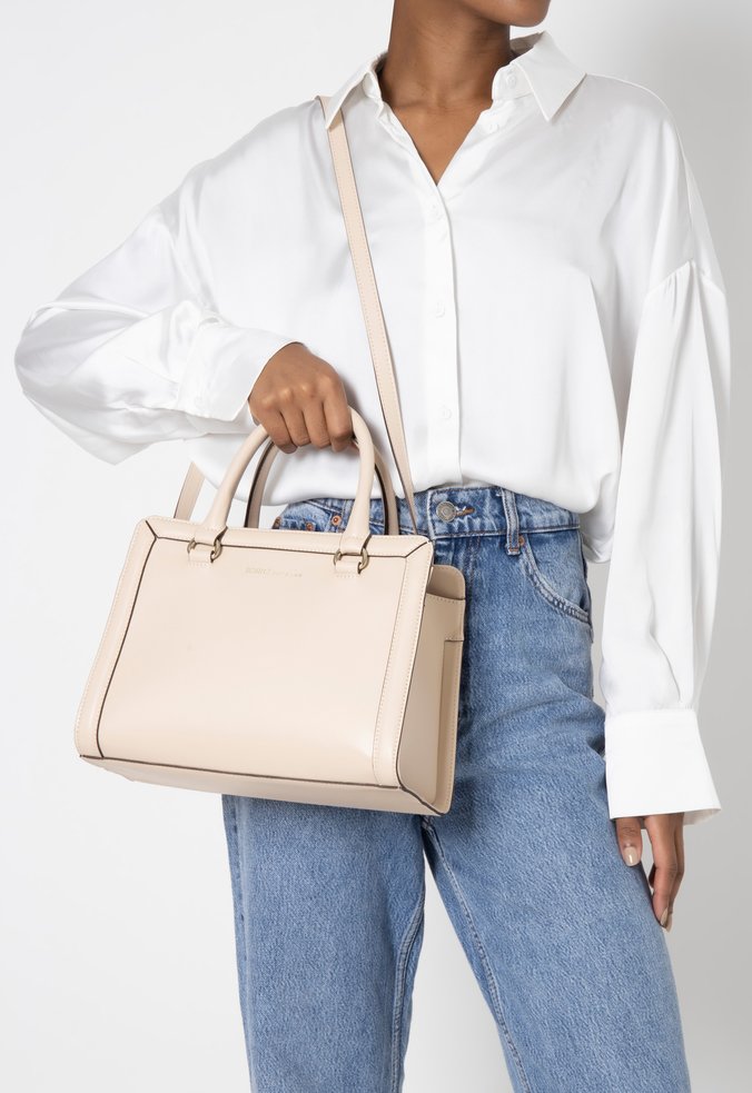 Bolsa Tote Tiracolo Lincy Creme