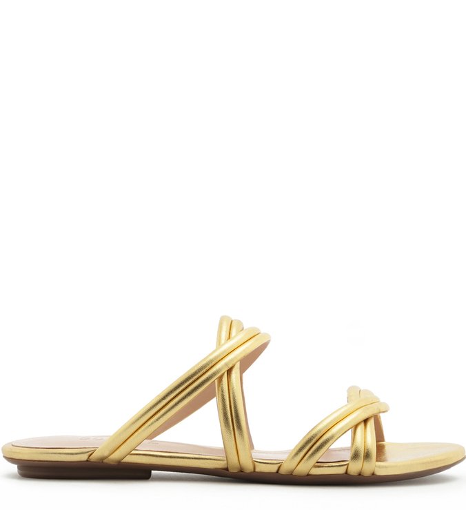 Slide Double Straps Gold Slide Double Straps Gold