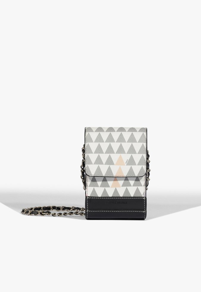 Vista 3 Bolsa Tiracolo Pequena New 4GRLS Triangle Branca Schutz Schutz