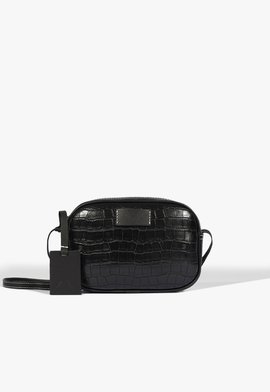Camera Bag Couro Pequena Preta