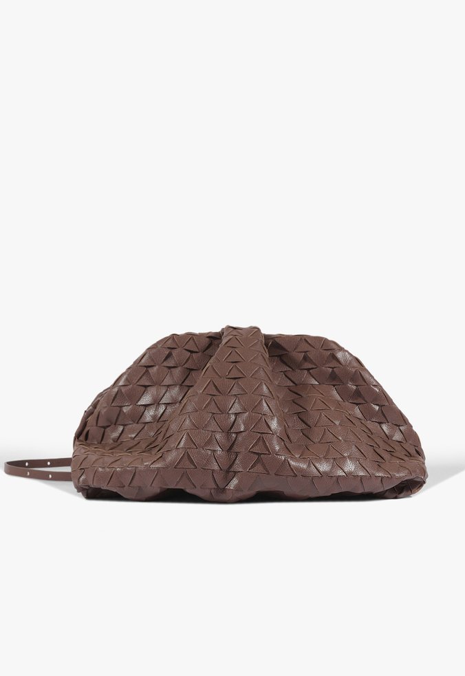 Bolsa Tiracolo Rebecca Grande Couro Marrom