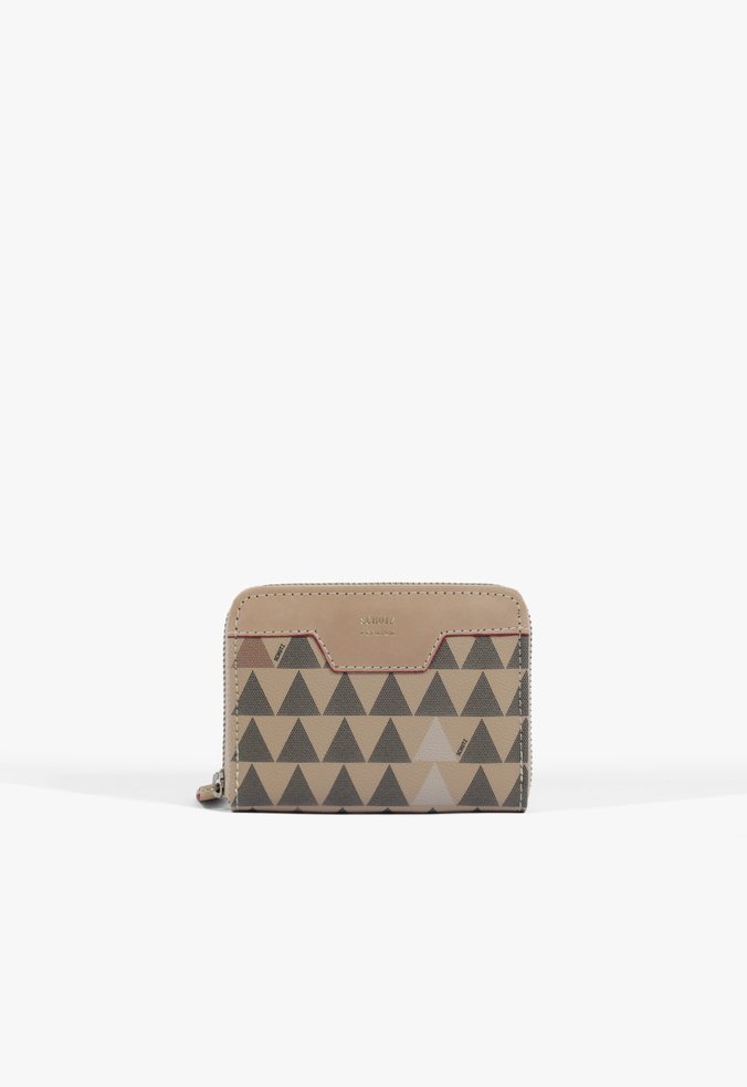 Carteira Pequena Triangle Bege