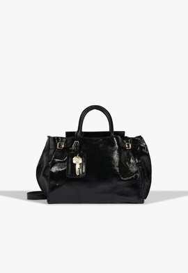 bolsa heaven couro média preto