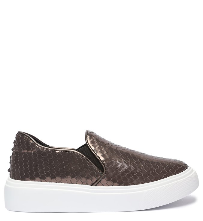 Tênis Slip On Furry Silver