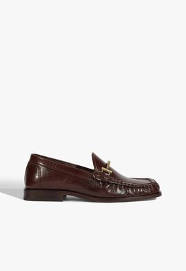 Mocassim Couro Cherry