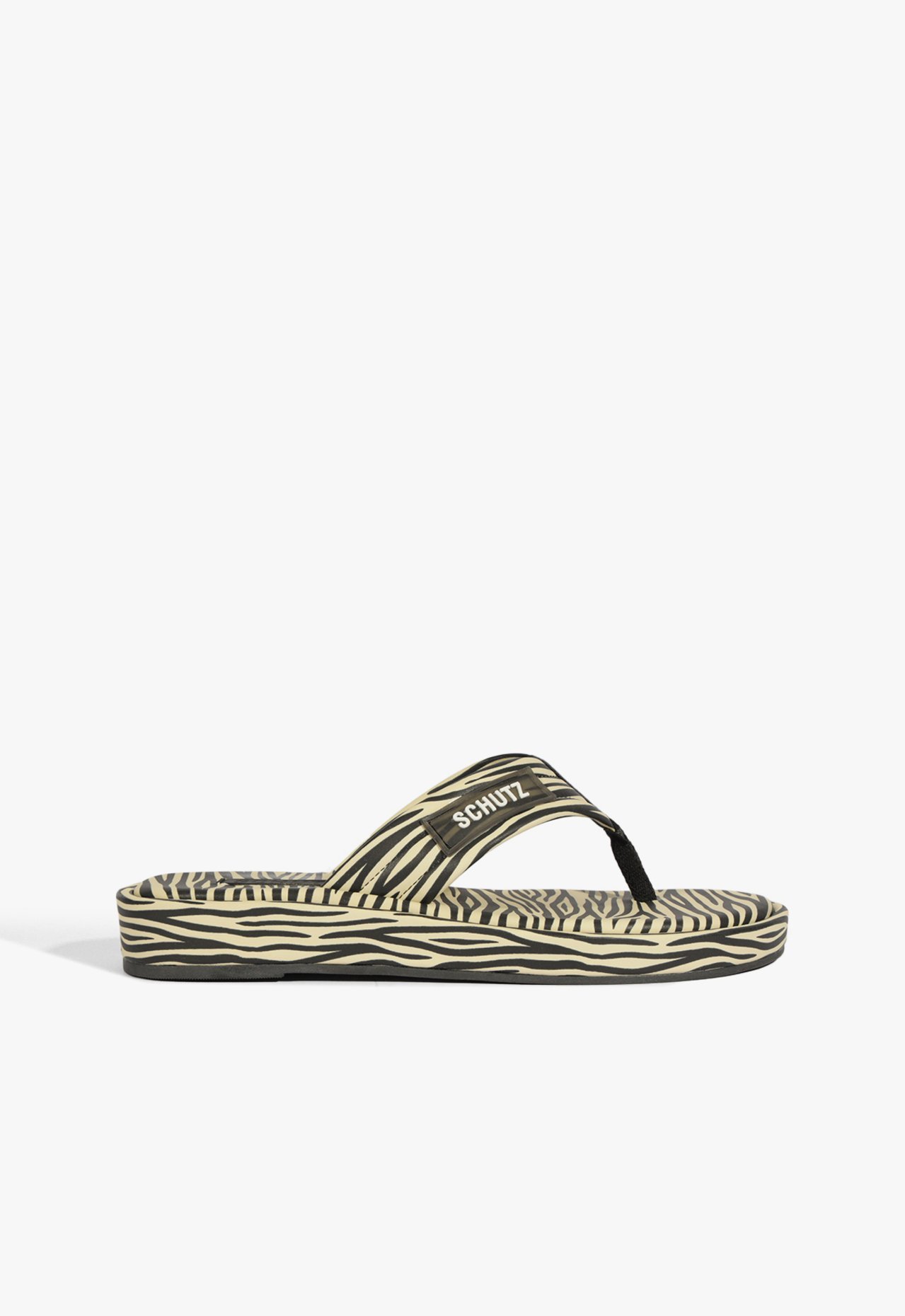 Chinelo Zoe Estampa Zebra | Schutz