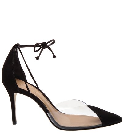 Schutz Scarpin Vinil Preto Scarpin Mule Salto Mid Vinil Preto Schutz