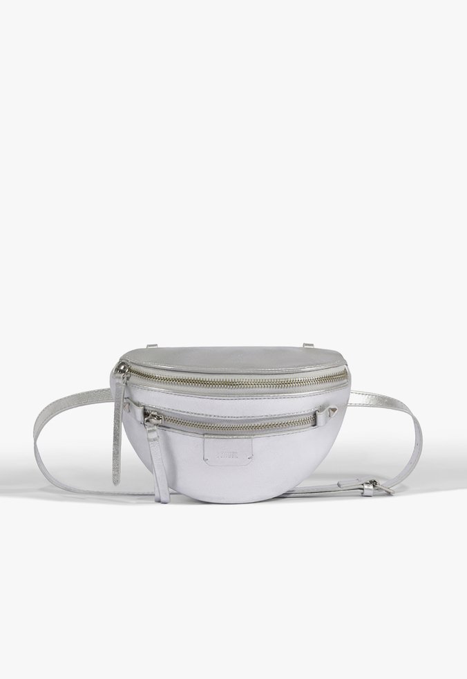 Vista 3 Pochete Aurora Couro Schutz Schutz BR Prata Schutz BR Prata