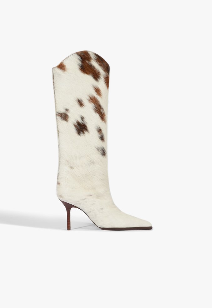 Bota Trendy Western Bege e Marrom