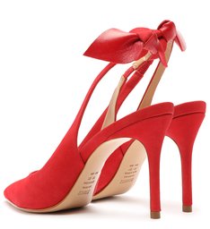 Sapato Scarpin Emily Camurça Vermelho