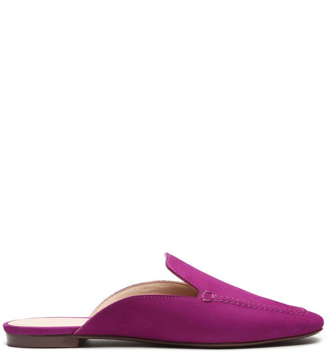 Sapato Mule Comfy Suede Violet