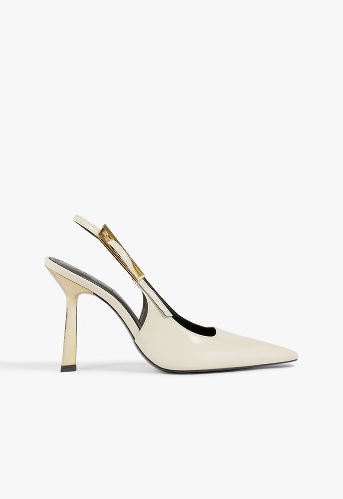 Scarpin Ciara Couro Branco