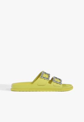 Rasteira Slide Amarelo