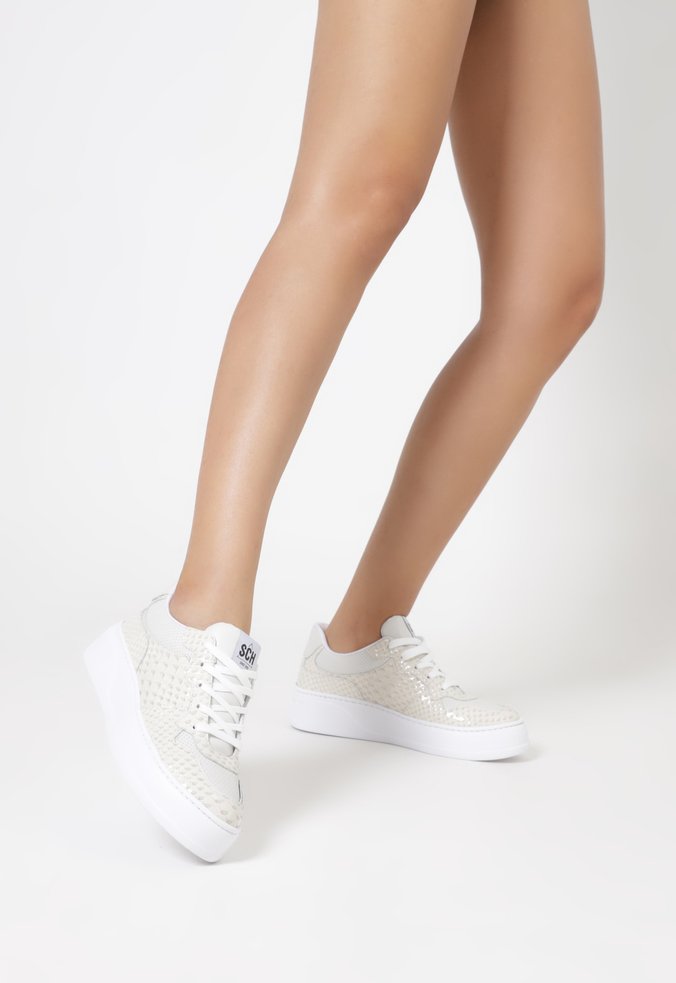 Tênis Croco Branco