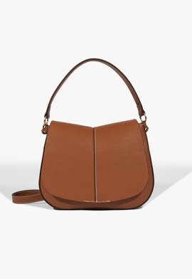 Bolsa Tiracolo Média Couro Marrom